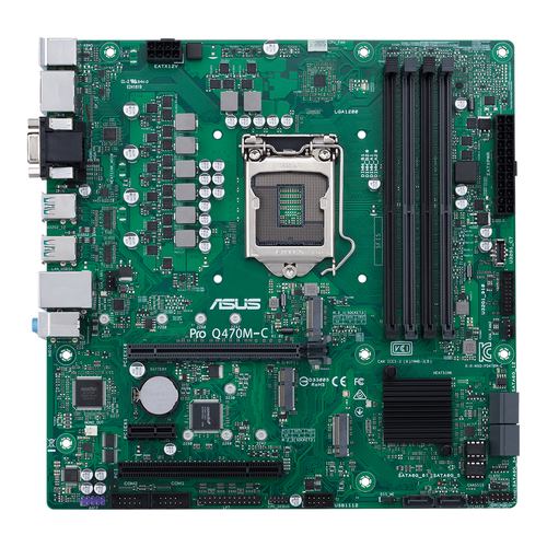 ASUS Pro Q470M-C/CSM Intel Q470 LGA 1200 (Socket H5) Микро ATX