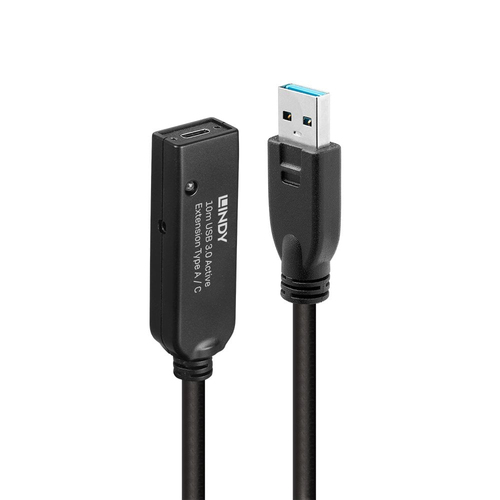 LINDY 10m USB 3.0 Aktivverlängerung Type A an C