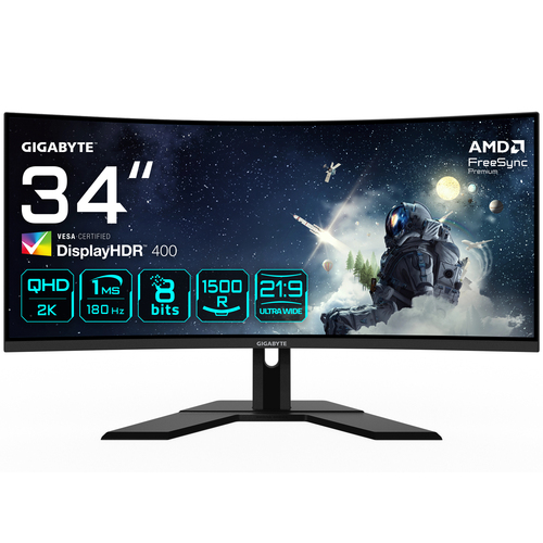 Gigabyte G34WQCP 34 VA Qhd 180Hz 1ms Curved Gaming Monitor - image 1