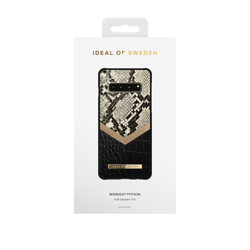 iDeal of Sweden Atelier Case GALAXY S10 Midnight Python