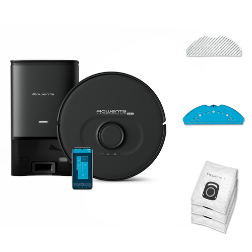 Rowenta X-Plorer RR85E3WH robot vacuum Black