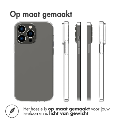 Accezz Clear Backcover iPhone 14 Pro Max - Transparant, afbeelding 3