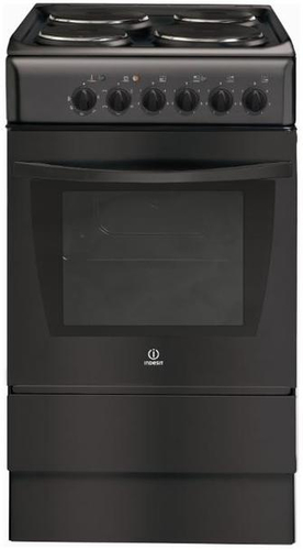 Indesit K3E1AIR cooker Freestanding cooker Electric Sealed plate Black
