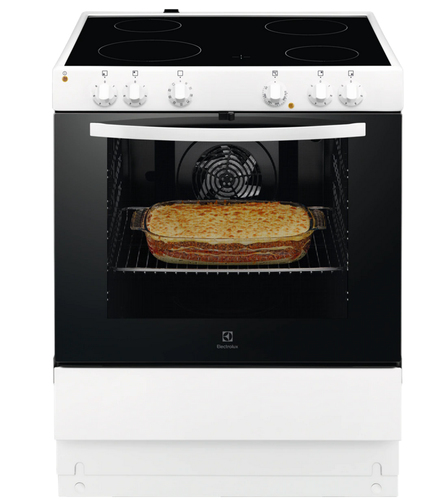 Electrolux EKC7050NOW Freestanding cooker Electric Black, White
