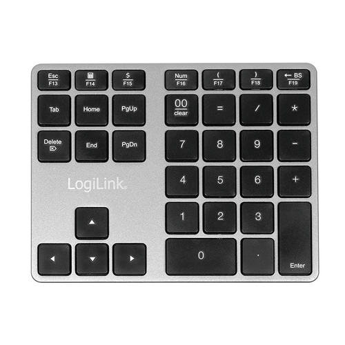 LogiLink Keypad Bluetooth aluminum space grey - Numpad - Grau – Foto 3 von 9