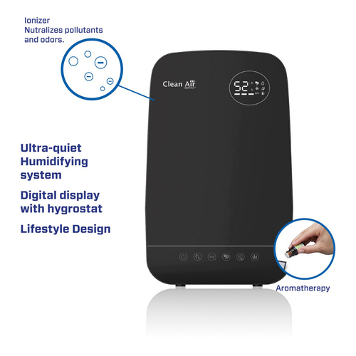 Clean Air Optima CA-606B Luchtbevochtiger Zwart, afbeelding 3