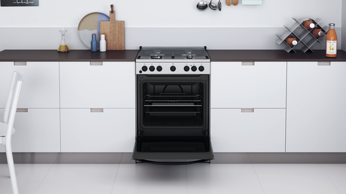 Indesit IS67G4PHX/E/1 Freestanding cooker Electric Gas Black, Stainless steel – image 7