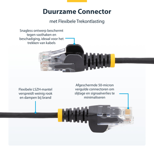 StarTech.com 1 m CAT6 kabel - slanke CAT6 netwerkkabel, afbeelding 6