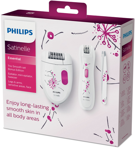 Philips Satinelle Essential HP6549/01 epilator 8 tweezers Purple, White – image 2