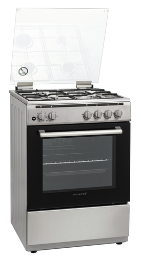 Techlife TLCK66FMX cooker Freestanding cooker Electric Gas Stainless steel – image 1