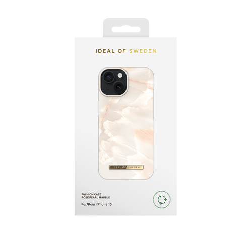 iDeal of Sweden Printed Case iPhone 15 Rose Pearl Marble – image 3