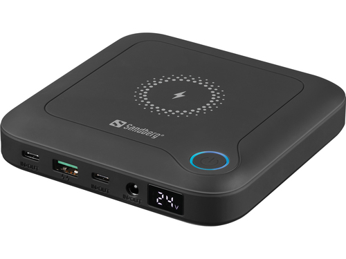Sandberg 421-46 powerbank Lithium-Ion (Li-Ion) 25000 mAh Draadloos opladen Zwart