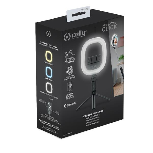 Celly Ring Light Tripod Compact Bluetooth – Foto 5 van 5