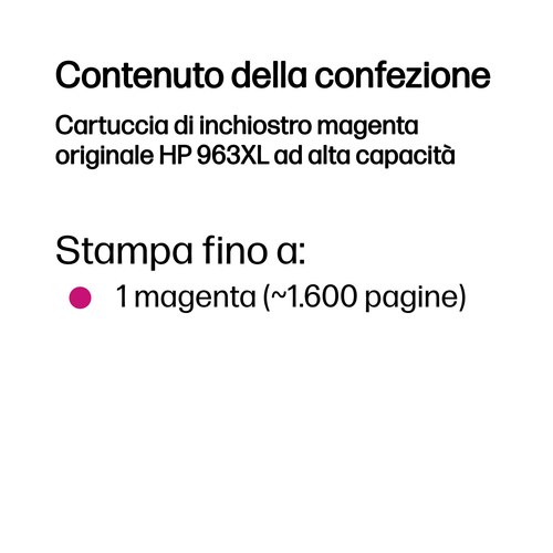 HP 963XL – Cartuccia magenta originale