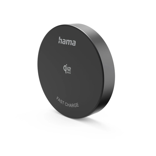 Hama 00201767 зарядное устройство для мобильных устройств Смартфон Черный USB Беспроводная зарядка Быстрая зарядка Для помещений