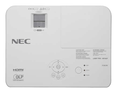 NEC V302X Standard throw projector 3000 ANSI lumens DLP XGA (1024x768) 3D White – image 2