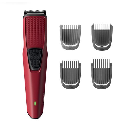 Philips Beardtrimmer series 1000 BT1235/15 beard trimmer Battery Red – image 1