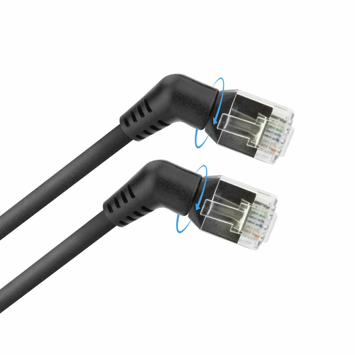 CAT6A U/FTP SLIM R360 BK 7.0M. 1 stk