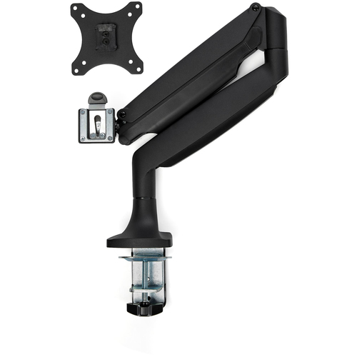 StarTech.com Desk Mount Monitor Arm, Heavy Duty Ergonomic VESA Monitor Arm, Single Display up to 9kg, Full Motion, Height Adjustable, Articulating, Aluminum, C-Clamp/Grommet, Black - Small Footprint Design (ARMPIVOTHDB) Monteringssæt LCD display 13.1-32 – billede 8