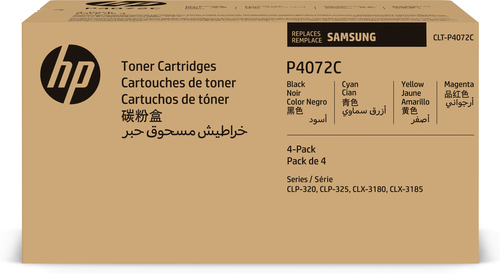 HP CLT-P4072C 4-pack Cyan/Magenta/Yellow/Black Original Toner Cartridge
