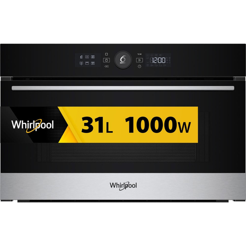 Whirlpool WMD54MX Черный, Нержавеющая сталь Микроволновая печь с грилем Встроенный 31 L 1000 W