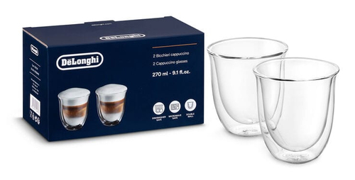 De'Longhi - Cappuccinoglas - 190 ml (pakke med 2)
