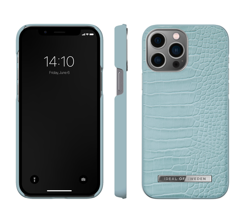 iDeal of Sweden Atelier Case iPhone 12PM/13PM Soft Blue Croco – image 2