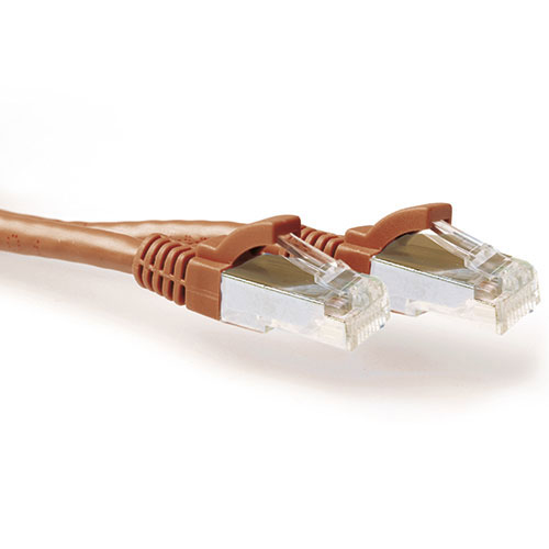 ACT FB2210 сетевой кабель Коричневый 10 m Cat6a S/FTP (S-STP)