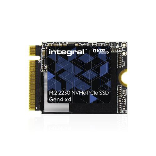 Integral 2TB-2048GB SSD M.2 2230 NVME 1.4 PCIe Gen4 x4 R-5000MB/s W-3200MB/s TBW 880 (single-sided chips) – image 1