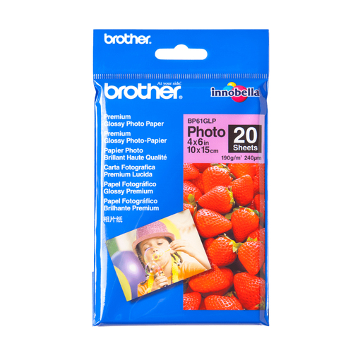 BP61GLP PAPEL BROTHER FOTOGRAFICO BP61GLP 4 X 6 BP61GLP