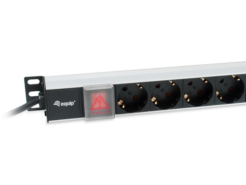 Equip 8-Outlet German Power Distribution Unit, Aluminum Shell, 3m – image 2