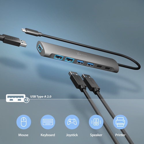 j5create USB-C 7-Port HUB 5A2C – image 7