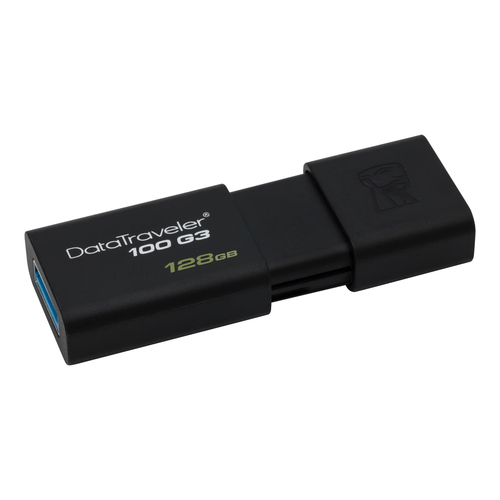 Kingston Technology DataTraveler 100 G3 Co-logo USB флеш накопитель 128 GB USB тип-A 3.2 Gen 1 (3.1 Gen 1) Черный