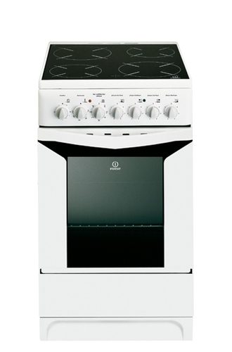 Indesit K3C51(W)/FR cooker Freestanding cooker Electric Ceramic hob White