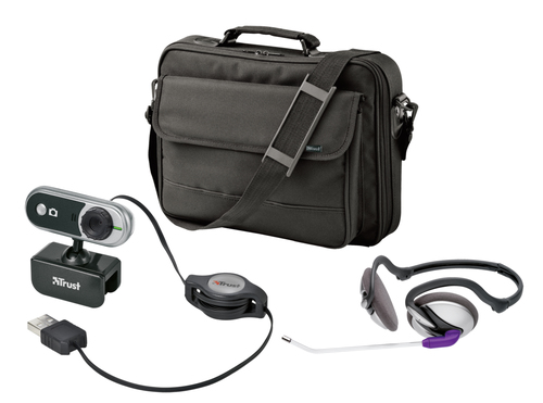 Trust Notebook Carry Bag 15.4 Chat Pack NK-1600p 39,1 cm (15.4) Portfelis Juoda