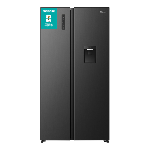 Hisense RS3P558NMFD PureFlat American Side-By-Side Fridge Freezer - D Rated - Black Stainless