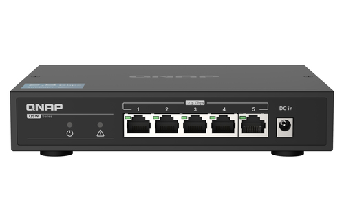 QNAP QSW-1105-5T сетевой коммутатор Неуправляемый Gigabit Ethernet (10/100/1000) Черный