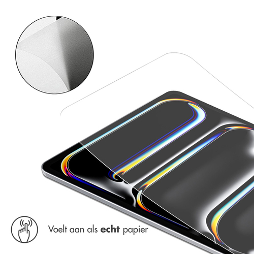 Accezz Paper Feel Screenprotector iPad Air 13 inch (2024) M2 Smartphone screenprotector Transparant, afbeelding 2