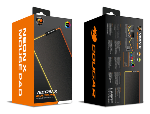 Cougar CGR-NEON-X Gaming muismat Zwart – Foto 6 van 6