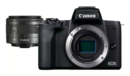 Canon EOS M50 Mark II + M15-45 S EU26 Беззеркальный цифровой фотоаппарат со сменными объективами 24,1 MP CMOS 6000 x 4000 пикселей Черный