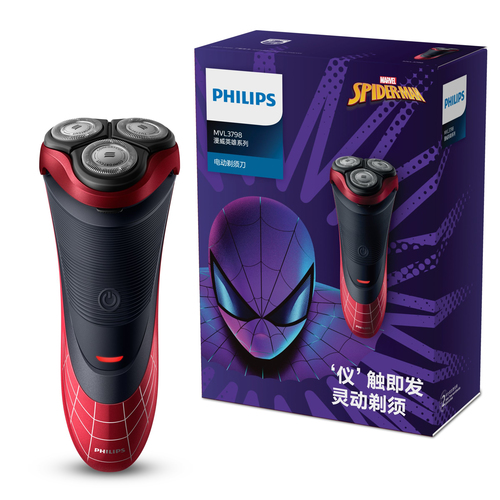 Philips Marvel MVL3798/05 men's shaver Rotation shaver Trimmer Black, Red