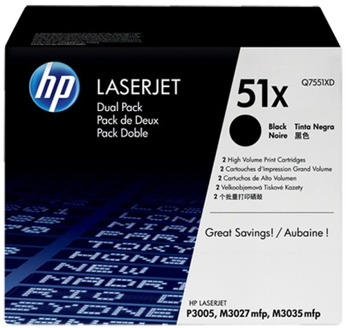 HP 2 x Q7551XD