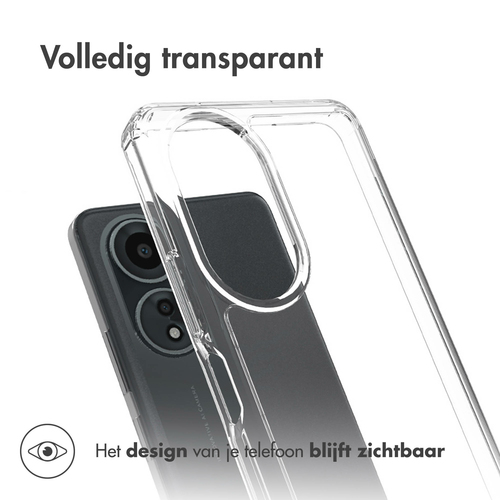 Accezz Xtreme Impact Backcover Oppo A58 Telefoonhoesje Transparant, afbeelding 4
