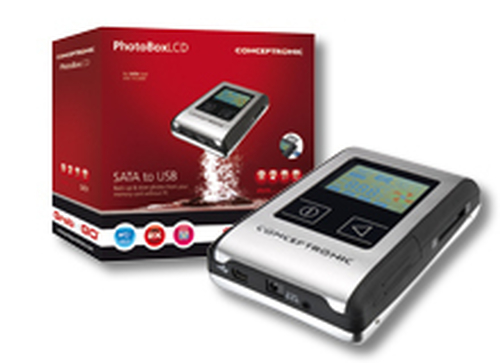 Conceptronic Grab'n'GO PHOTOBOX with LCD, 320GB