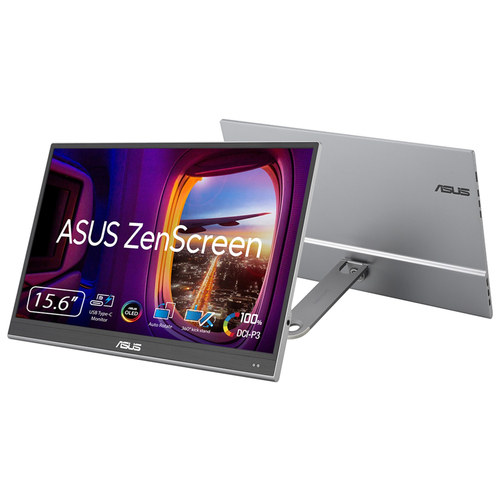ASUS ZenScreen MQ16AHE монитор для ПК 39,6 cm (15.6") 1920 x 1080 пикселей Full HD OLED Серебристый