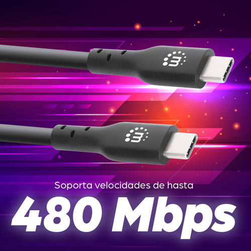 Cables USB-C  MANHATTAN USB-C macho a USB-C macho
