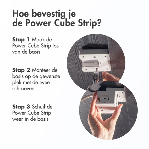 Accezz PowerCube Strip | 6-in-1 - 1x USB-C + 2x USB-A + 3x stopcontact, afbeelding 6