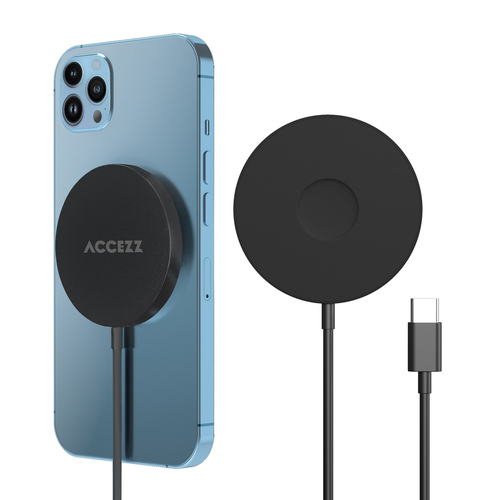 Accezz Wireless MagSafe Charger USB-C - 1 meter Oplader Zwart