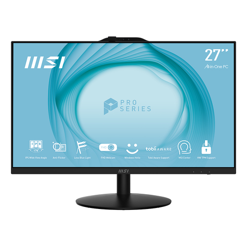 MSI PRO AP272 12M-031US Моноблок Intel® Core™ i7 i7-12700 68,6 cm (27") 1920 x 1080 пикселей ПК все в одном 16 GB DDR4-SDRAM 500 GB Твердотельный накопитель (SSD) Windows 11 Home Wi-Fi 6 (802.11ax) Черный
