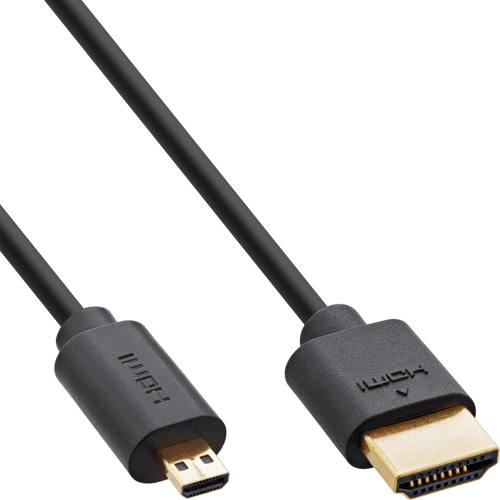 InLine 17911D HDMI кабель 1,5 m HDMI Тип A (Стандарт) HDMI Тип D (Микро) Черный